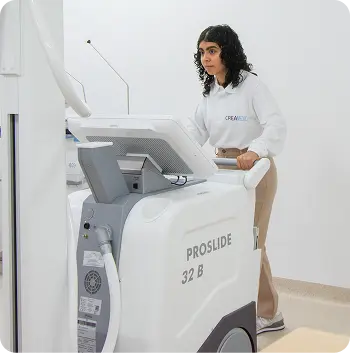 Equipo médico en mantenimiento